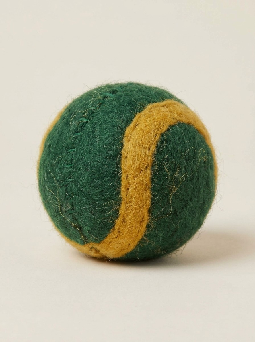 Ball: green and yellow felted ball